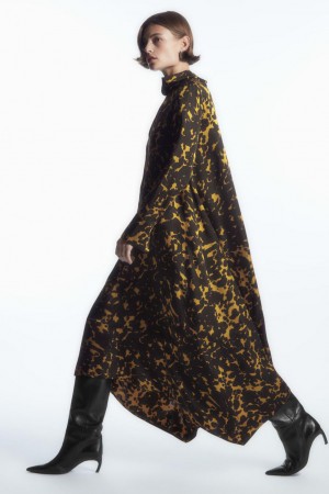COS Asymmetric Tortoiseshell-print Ruha Női Barna Fekete | JTD-196038