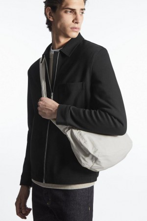 COS Crossbody Saddle - Nejlon Táska Női Szürke | NUW-846157