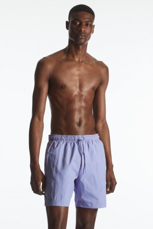 COS Nejlon Drawstring Shorts Úszóruhák Férfi Világos Lila | JNL-059374