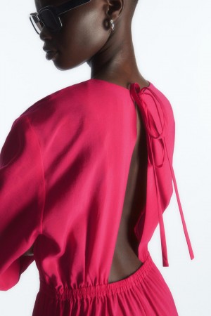 COS Open-back Széles Cipő-leg Jumpsuit Női Rózsaszín | XHP-906245
