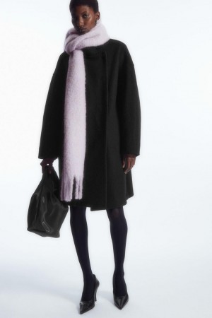 COS Oversized Mohair-blend Sál Női Lila | GQO-157028