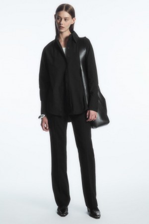 COS Oversized Tailored Ing Női Fekete | LWM-954217