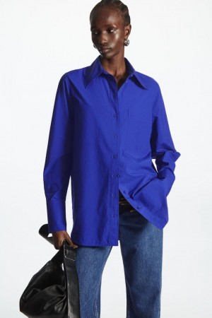 COS Oversized Tailored Ing Női Világos Kék | STI-209635