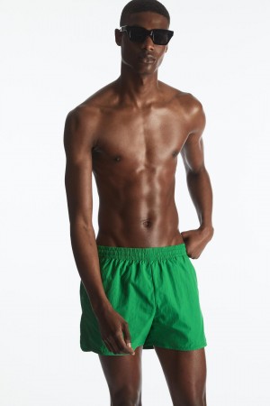 COS Packable Shorts Úszóruhák Férfi Világos Zöld | LOP-120645