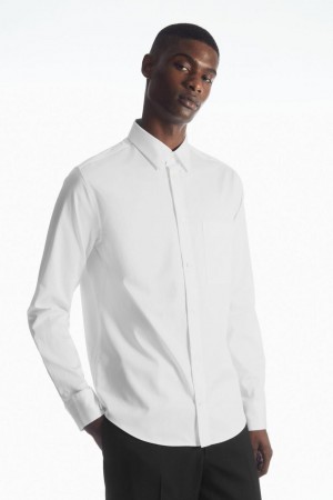 COS Patch-pocket - Regular Ing Férfi Fehér | ONR-349608