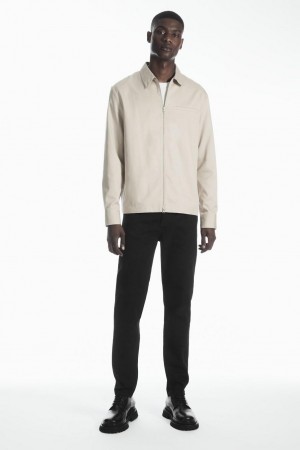 COS Pillar - Tapered Farmernadrág Férfi Fekete | KCE-932801