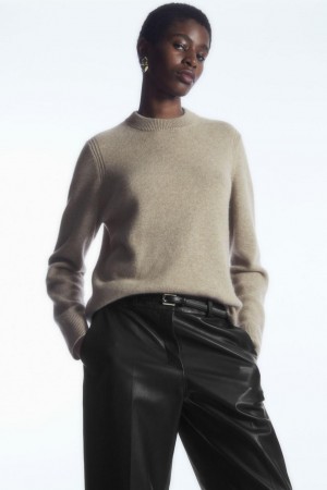 COS Pure Cashmere Jumpers Női Bézs | BLR-925760
