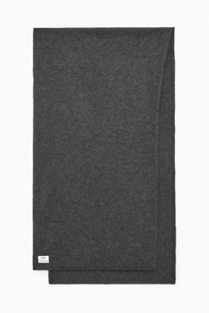 COS Pure Cashmere Sál Férfi Sötétszürke | SIL-810694