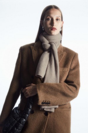 COS Pure Cashmere Sál Női Bézs | PKW-203851