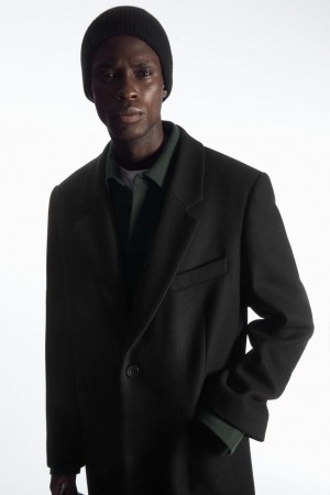 COS Pure Cashmere Télisapka Férfi Fekete | YPT-743829