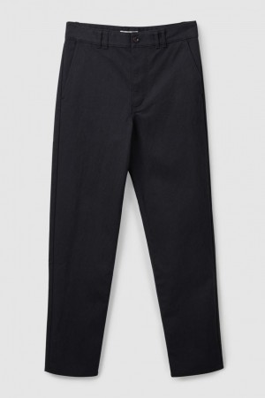 COS Regular-fit Chinos Nadrág Női Sötétkék | OEZ-527418