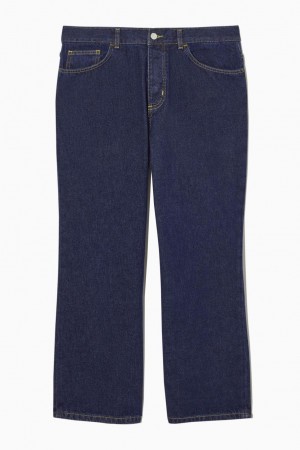 COS Regular-fit Kick-leg Farmernadrág Férfi Sötétkék | IZN-564823