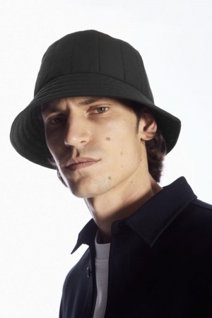 COS Steppelt Bucket Kalap Férfi Fekete | GIK-348260