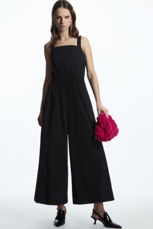 COS Széles Cipő-leg Jumpsuit Női Fekete | PYN-893217