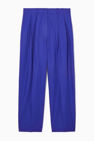 COS Széles Cipő-leg Tailored Nadrág Női Világos Kék | GIY-420738