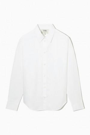 COS Tailored Poplin - Regular Ing Férfi Fehér | WNE-475039