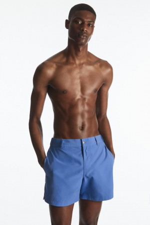 COS Tailored Swim Shorts Úszóruhák Férfi Kék | UDC-291386
