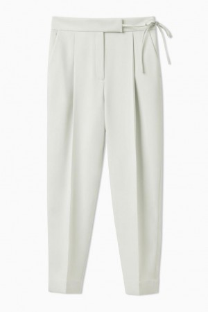COS Tapered Nadrág Női Világos Zöld | XPA-018932