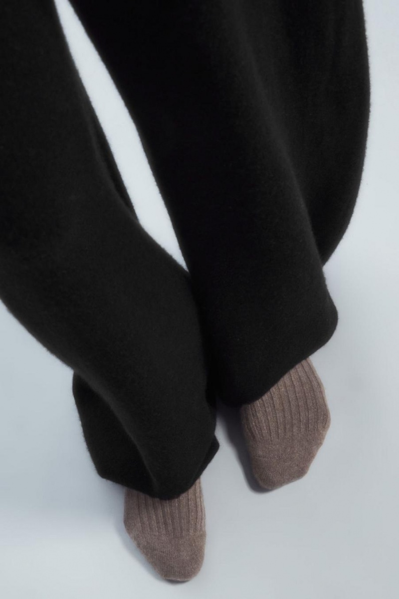 COS 2-pack Cashmere Gift Set Zokni Női Krém Barna | NHQ-106782