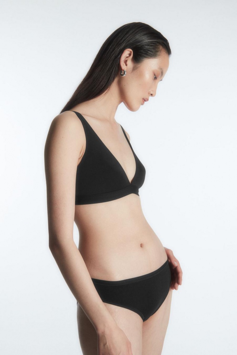 COS 3-pack Organic Pamut Rövidnadrágok Női Fekete | BDU-851067