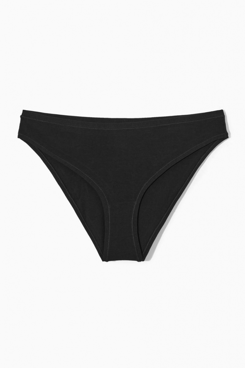 COS 3-pack Organic Pamut Rövidnadrágok Női Fekete | BDU-851067