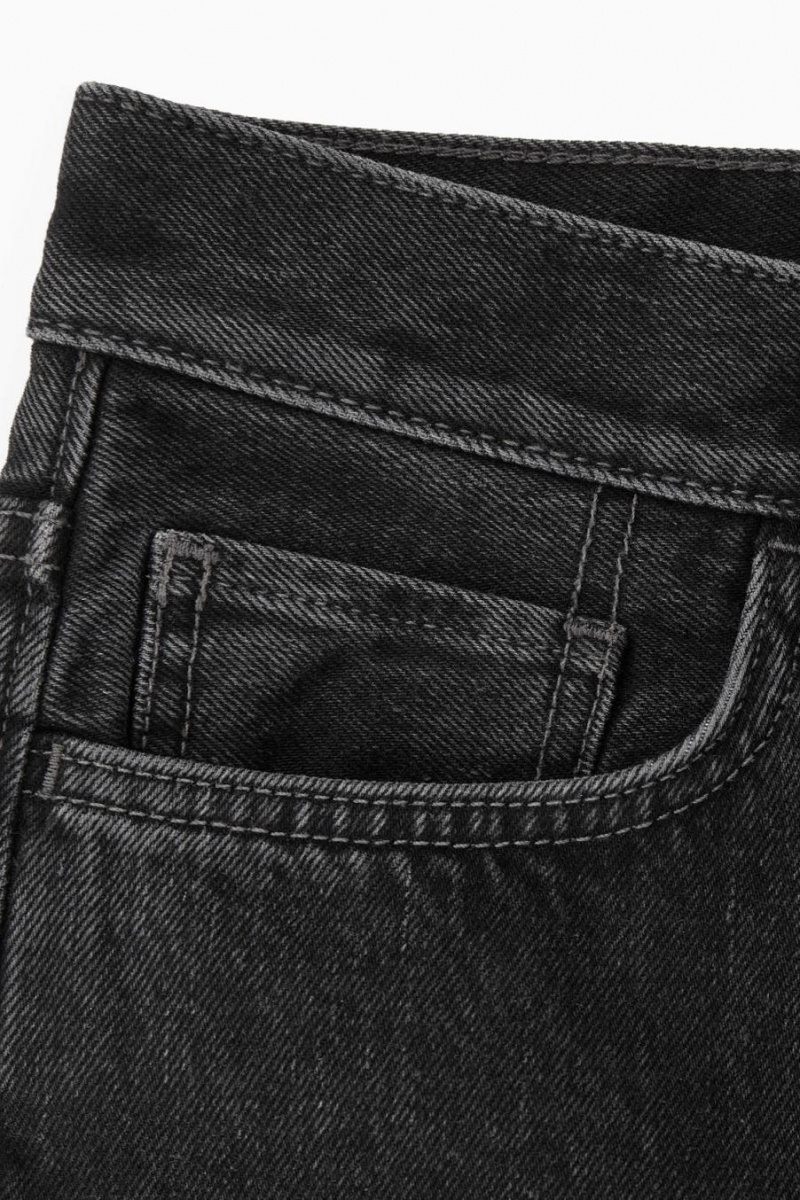 COS Arch - Tapered Farmernadrág Női Fekete | PQK-671590