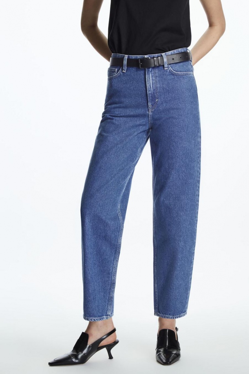 COS Arch - Tapered Farmernadrág Női Kék | VES-512364