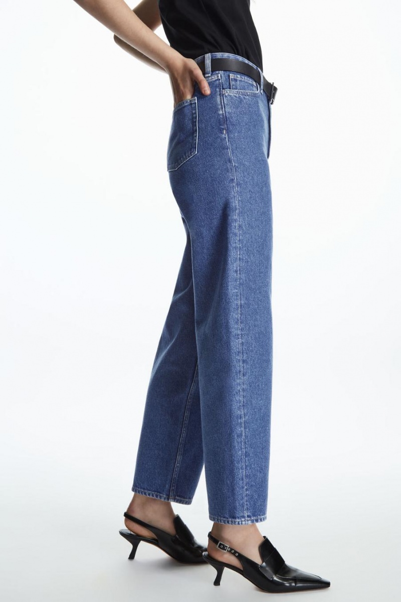 COS Arch - Tapered Farmernadrág Női Kék | VES-512364