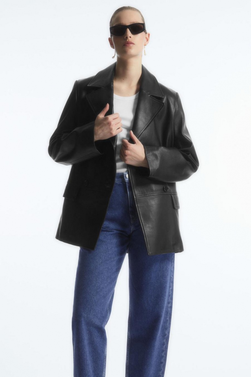 COS Arch - Tapered Farmernadrág Női Sötétkék | BDY-540286