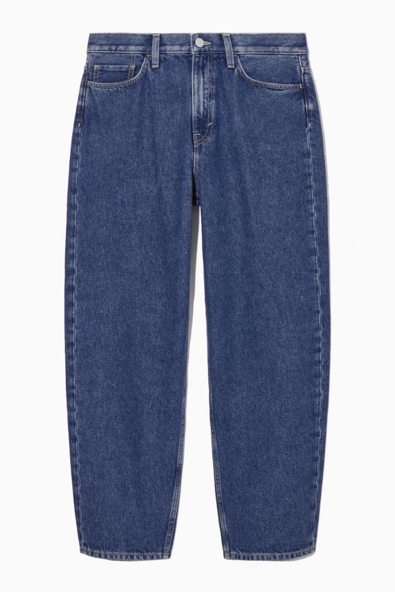 COS Arch - Tapered Farmernadrág Női Sötétkék | BDY-540286