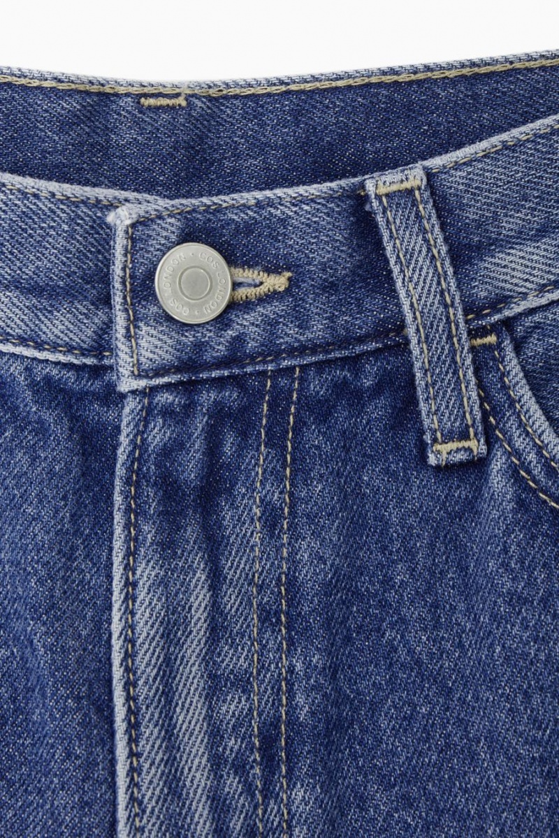 COS Arch - Tapered Farmernadrág Női Sötétkék | BDY-540286