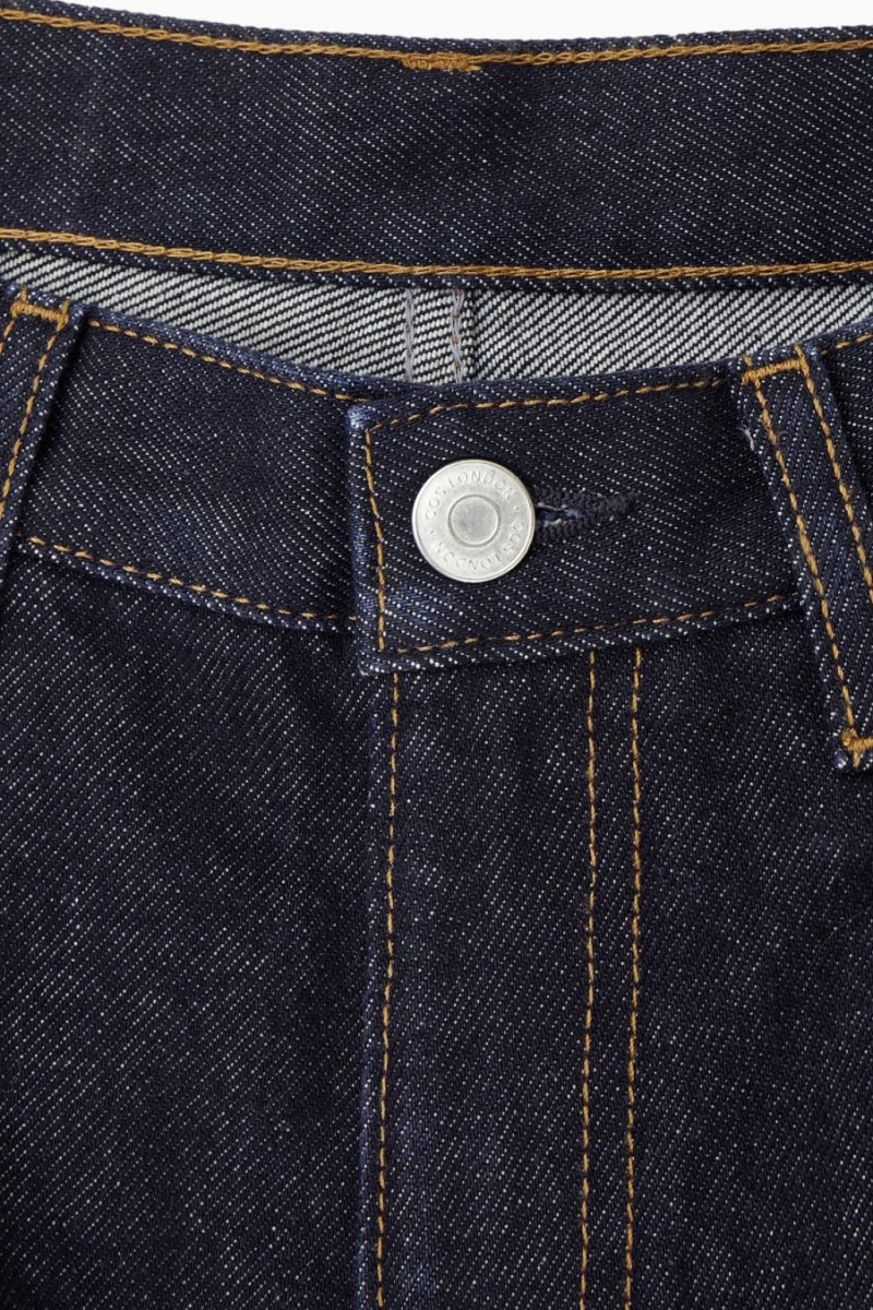 COS Arch - Tapered Farmernadrág Női Sötétkék | QOA-902534