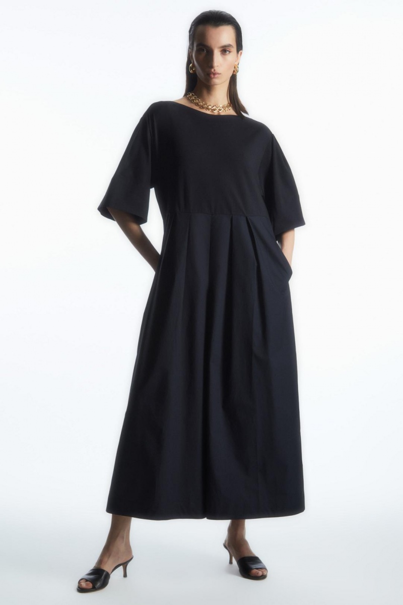 COS Belted Széles Cipő-leg Jumpsuit Női Sötétkék | RUX-374162