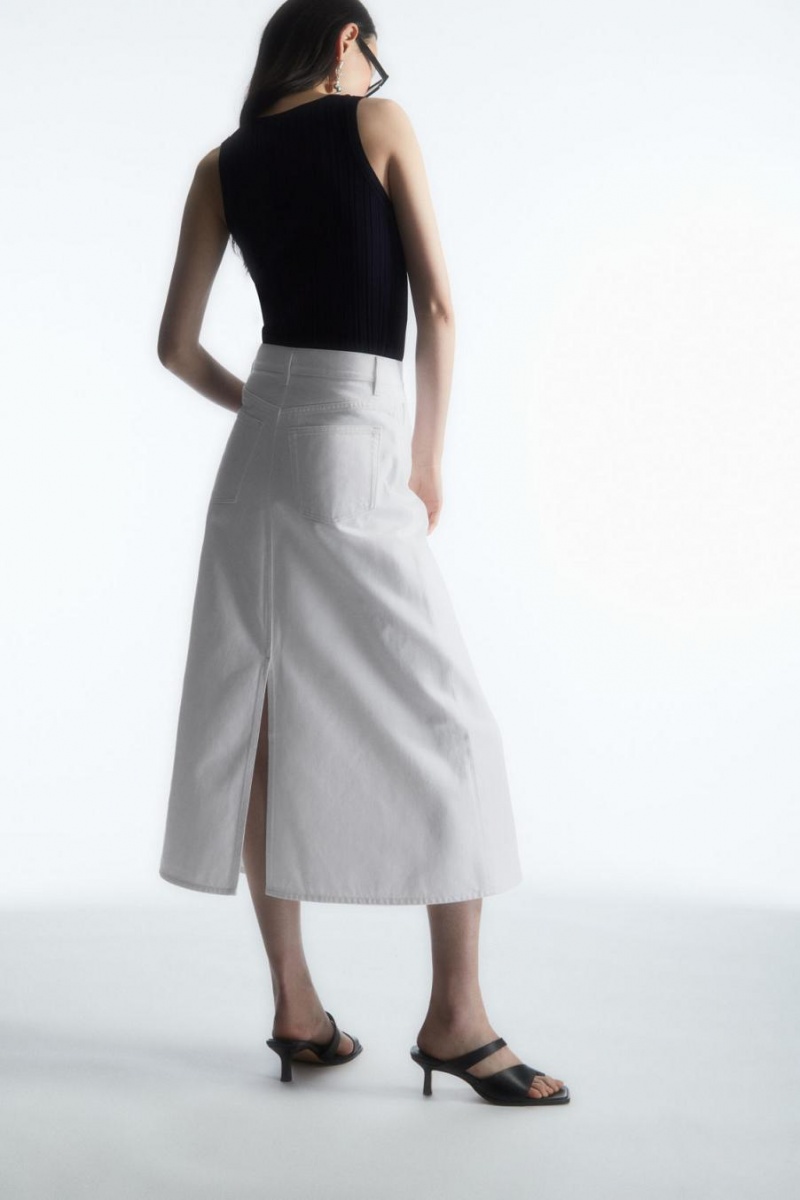 COS Bordázott-knit Silk Trikó Női Sötétkék | VGH-724659
