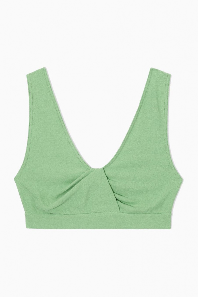 COS Bouclé Melltartó Női Világos Zöld | UDG-142698