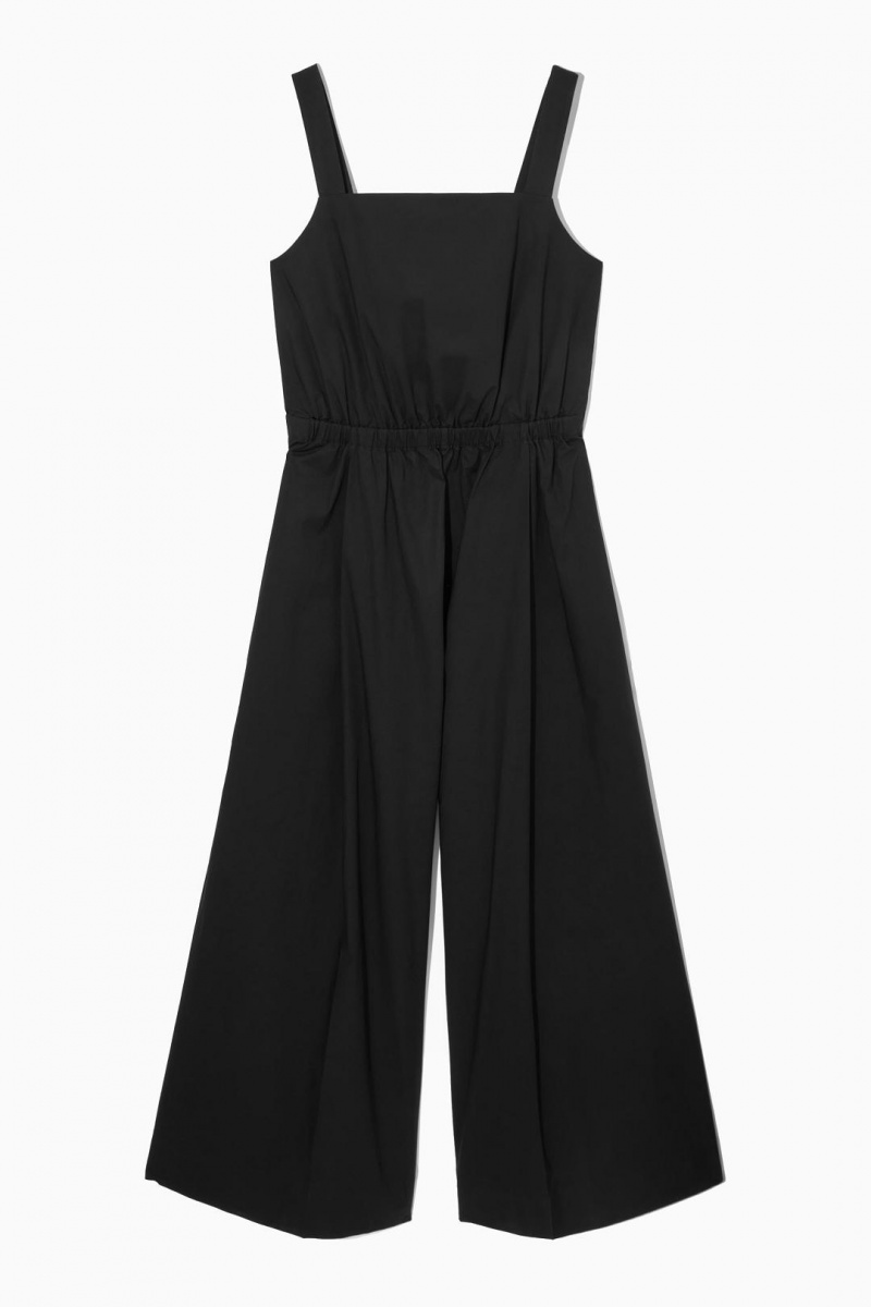 COS Bow-back Széles Cipő-leg Jumpsuit Női Fekete | UIR-057981