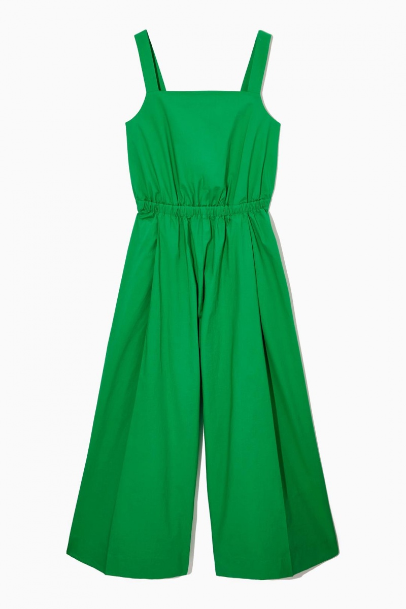 COS Bow-back Széles Cipő-leg Jumpsuit Női Világos Zöld | CTN-259843