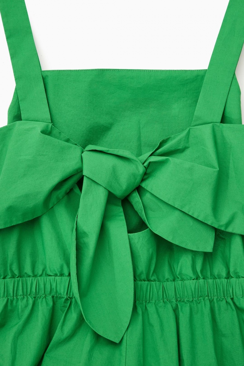 COS Bow-back Széles Cipő-leg Jumpsuit Női Világos Zöld | CTN-259843