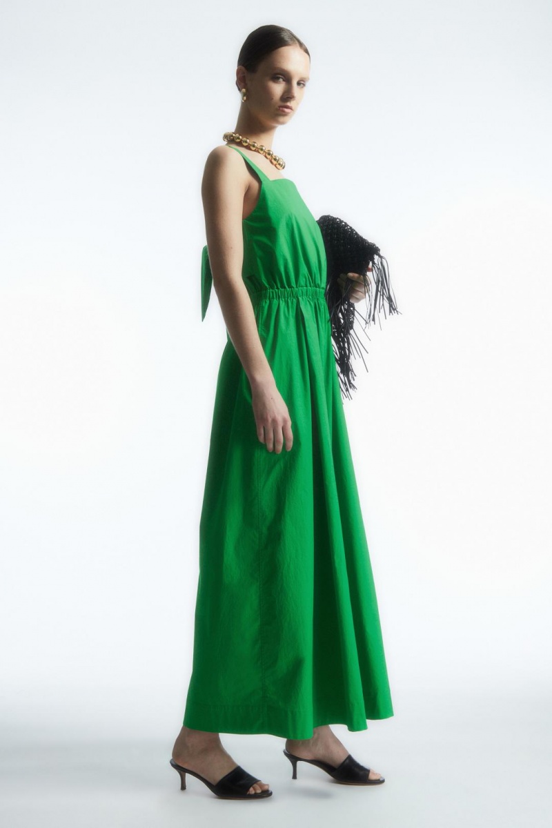 COS Bow-back Széles Cipő-leg Jumpsuit Női Világos Zöld | CTN-259843
