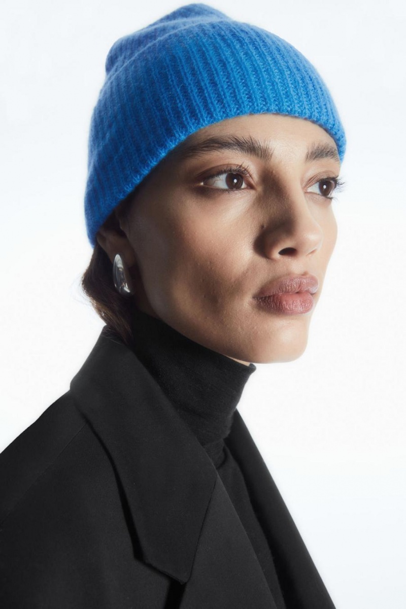COS Cashmere-blend Télisapka Férfi Világos Kék | WUC-163472