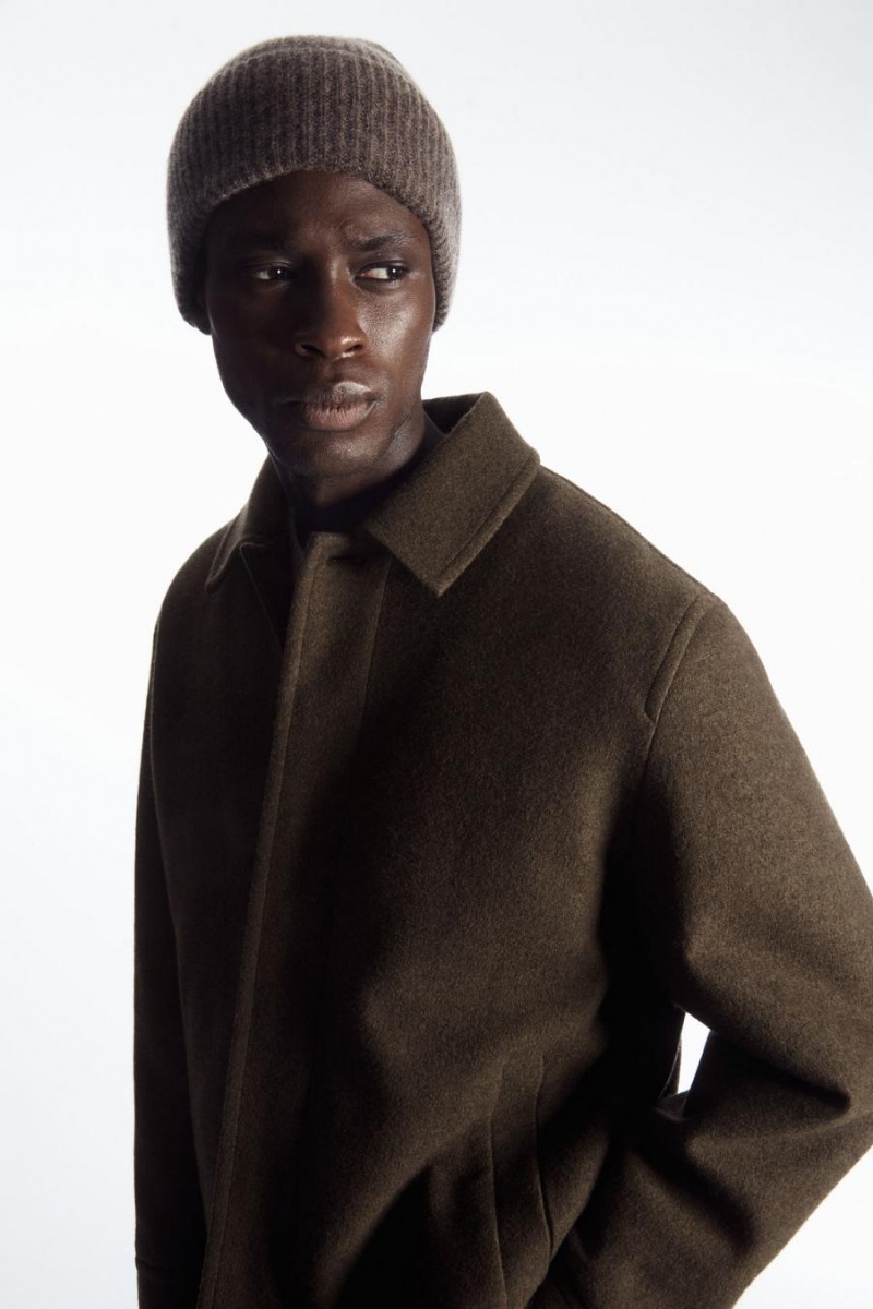 COS Cashmere-blend Télisapka Női Sötétbarna | HZU-945028