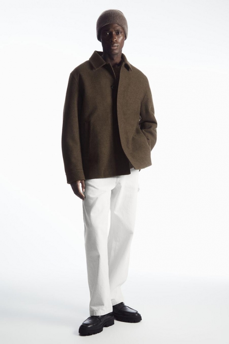 COS Cashmere-blend Télisapka Női Sötétbarna | HZU-945028