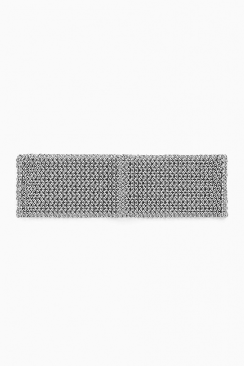 COS Chainmail Choker Női Titán | ISB-863790