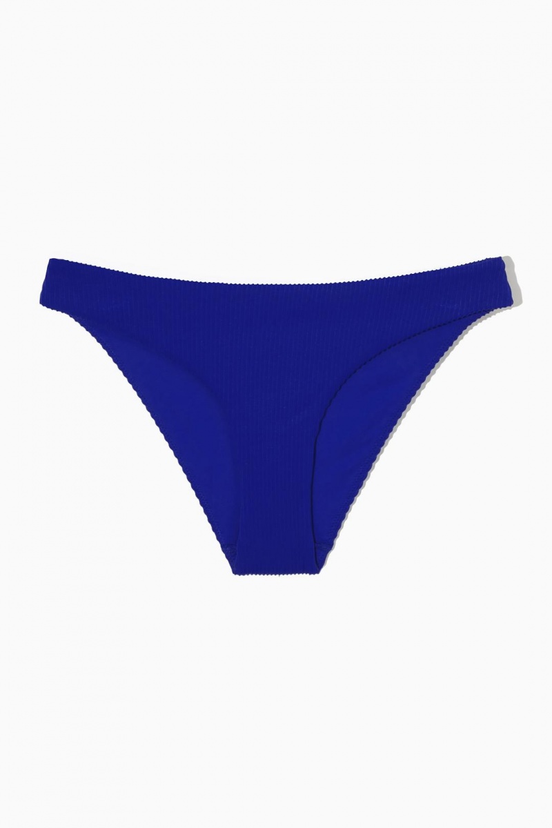 COS Classic Bordázott Bikini Briefs Úszóruhák Női Világos Kék | RMN-036291