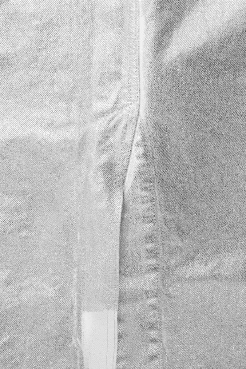COS Coated-denim Maxi Szoknya Női Titán | MIH-027315
