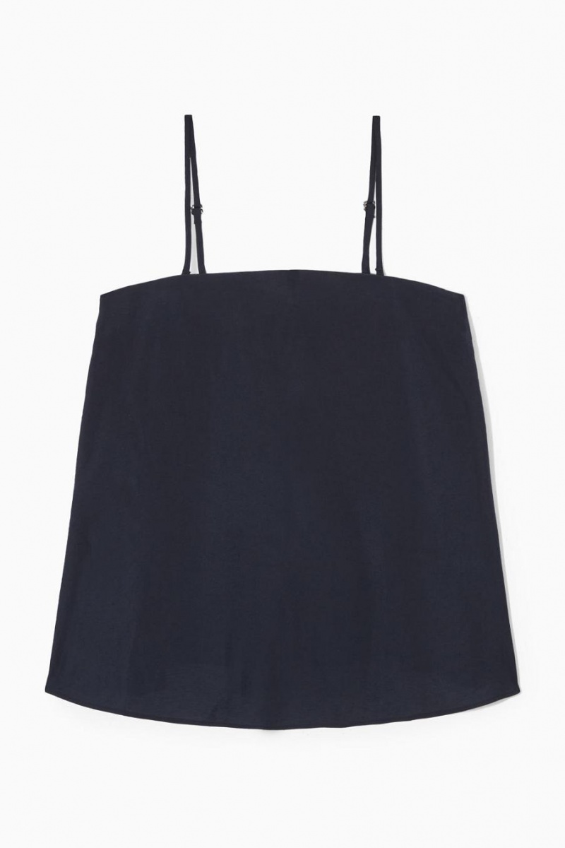 COS Convertible A-line Bustier Női Sötétkék | RFU-987260