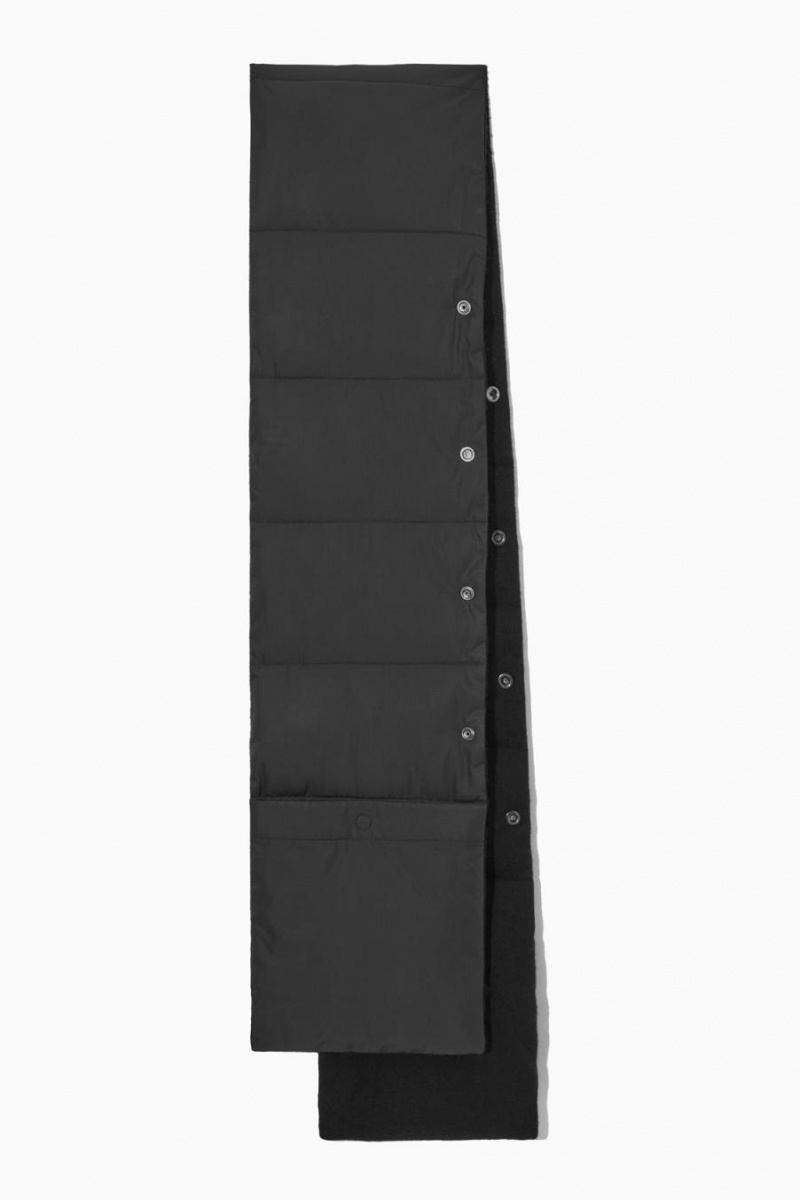 COS Convertible Párnázott Sál Férfi Fekete | DWS-073261