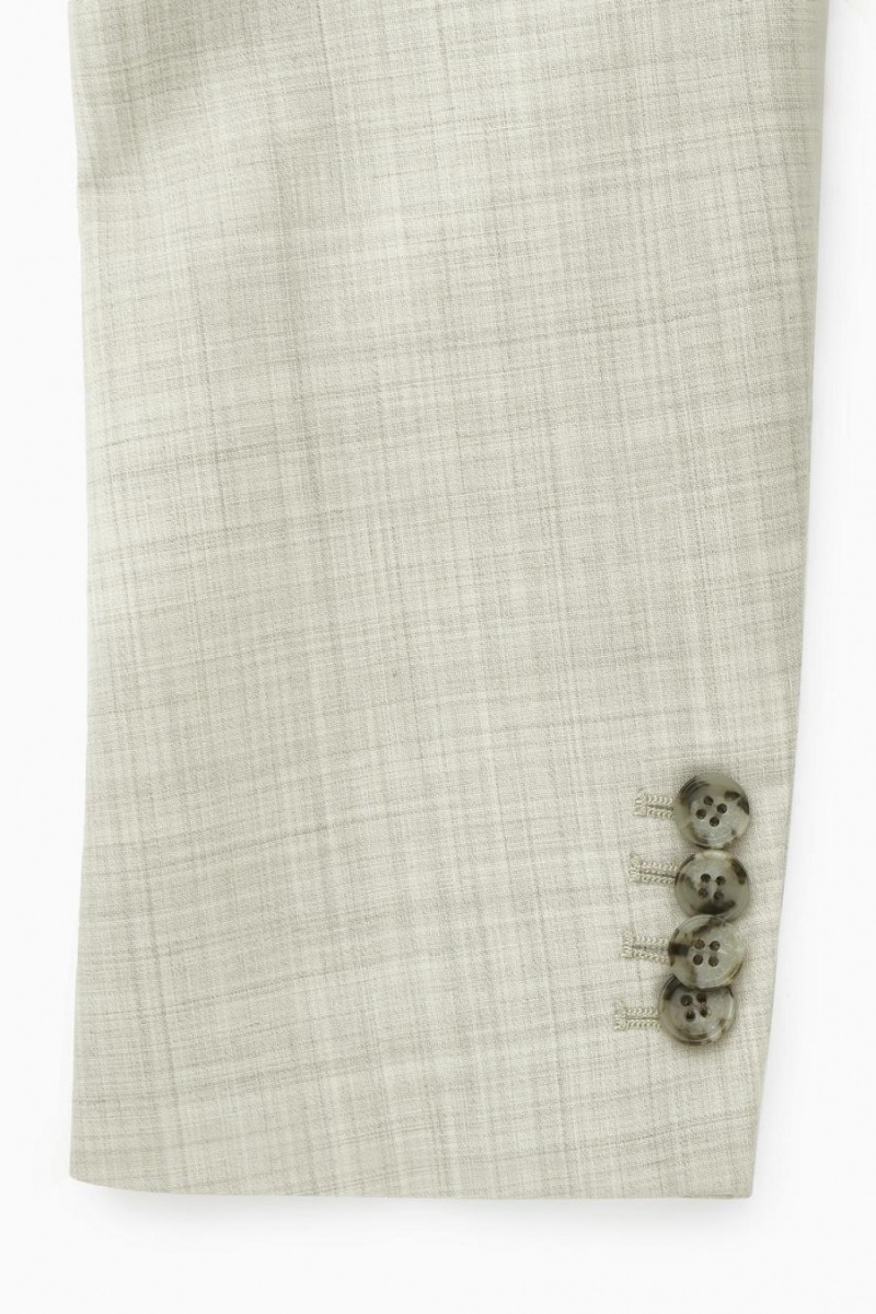 COS Cropped Gyapjú Blézer Női Szürke | WSQ-038762