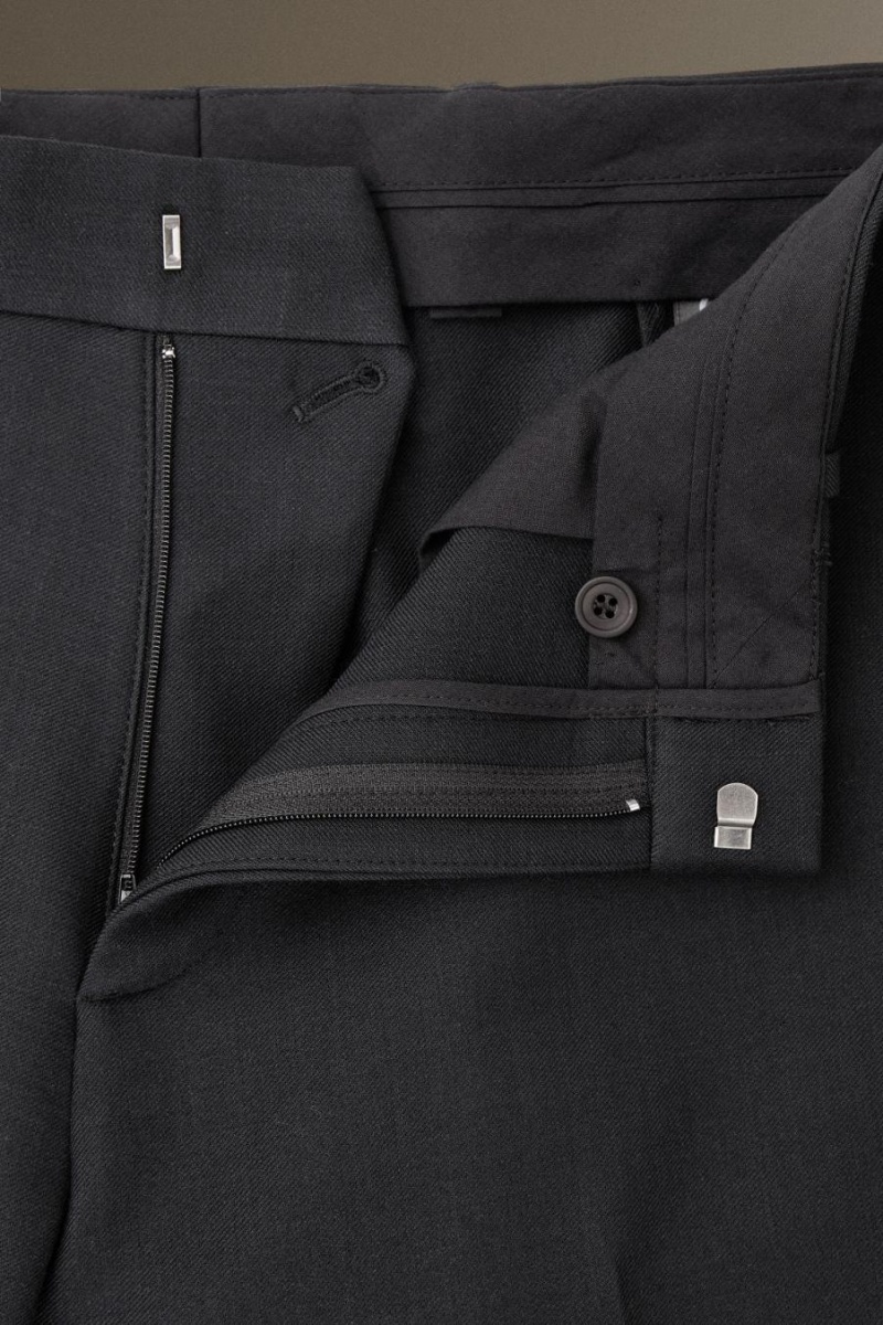 COS Cropped Gyapjú-blend Flared Nadrág Férfi Fekete | OZN-582130