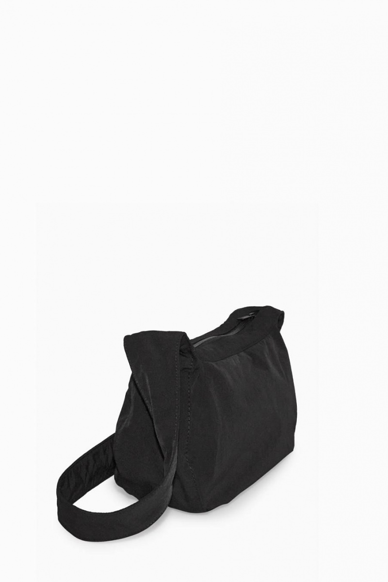 COS Crossbody Saddle - Nejlon Táska Férfi Fekete | QEN-853096
